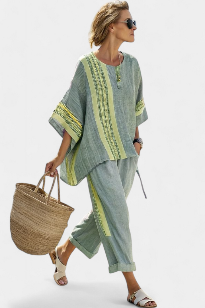 Lisa | Boho-Linen- und Bambus-Set