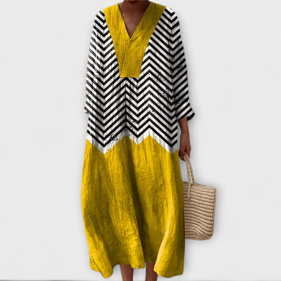 Natascha | Elegantes Kleid mit geometrischem Design