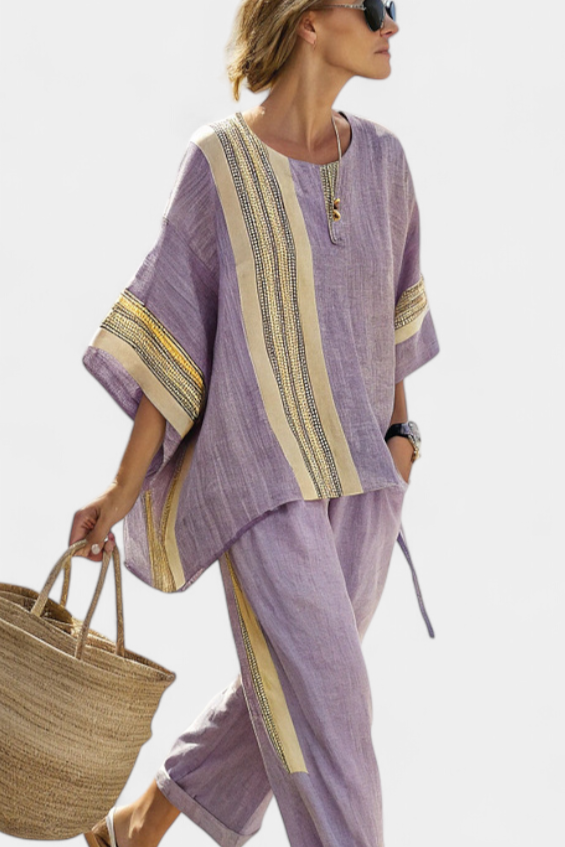 Lisa | Boho-Linen- und Bambus-Set
