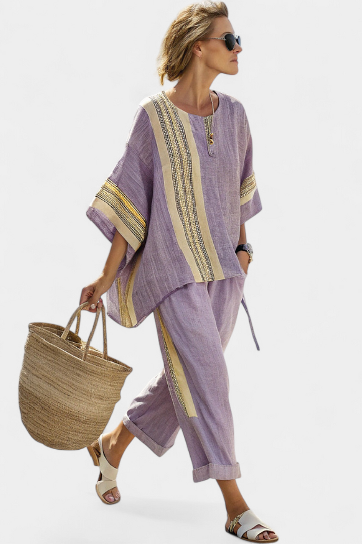 Lisa | Boho-Linen- und Bambus-Set