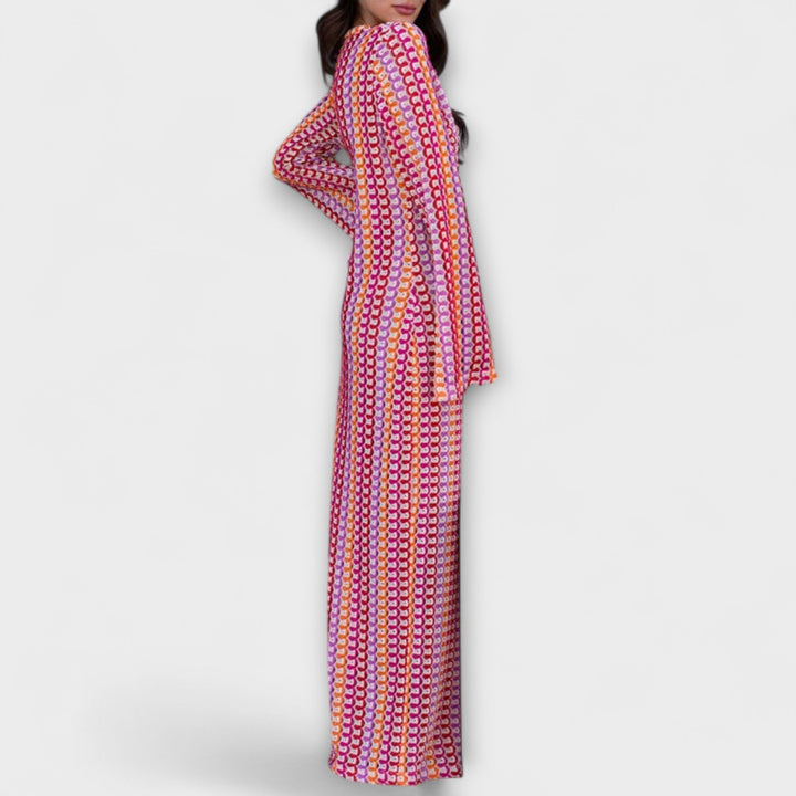 Ramona | Maxikleid mit V-Ausschnitt und Urlaubsflair