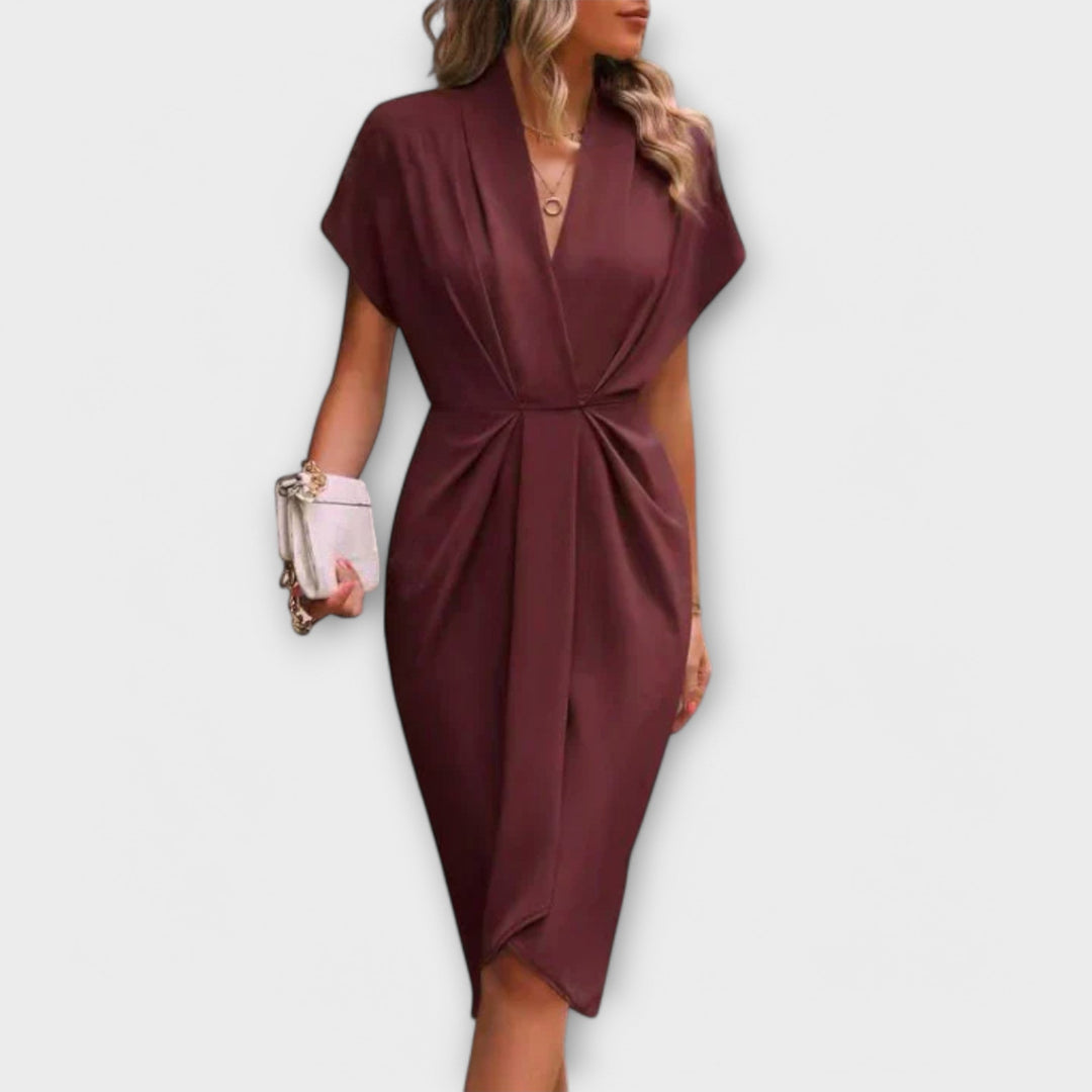 Marta | Midi-Wickelkleid