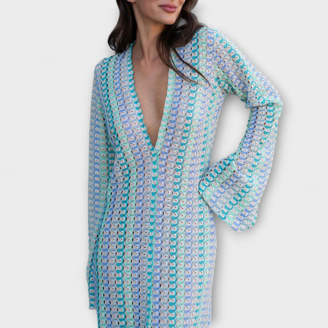 Ramona | Maxikleid mit V-Ausschnitt und Urlaubsflair