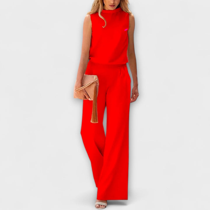 Cora | Damen Fließende Hosen und Minimalistisches Top