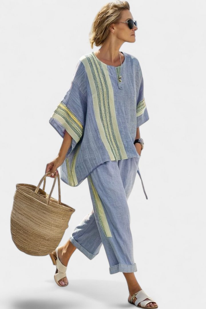 Lisa | Boho-Linen- und Bambus-Set