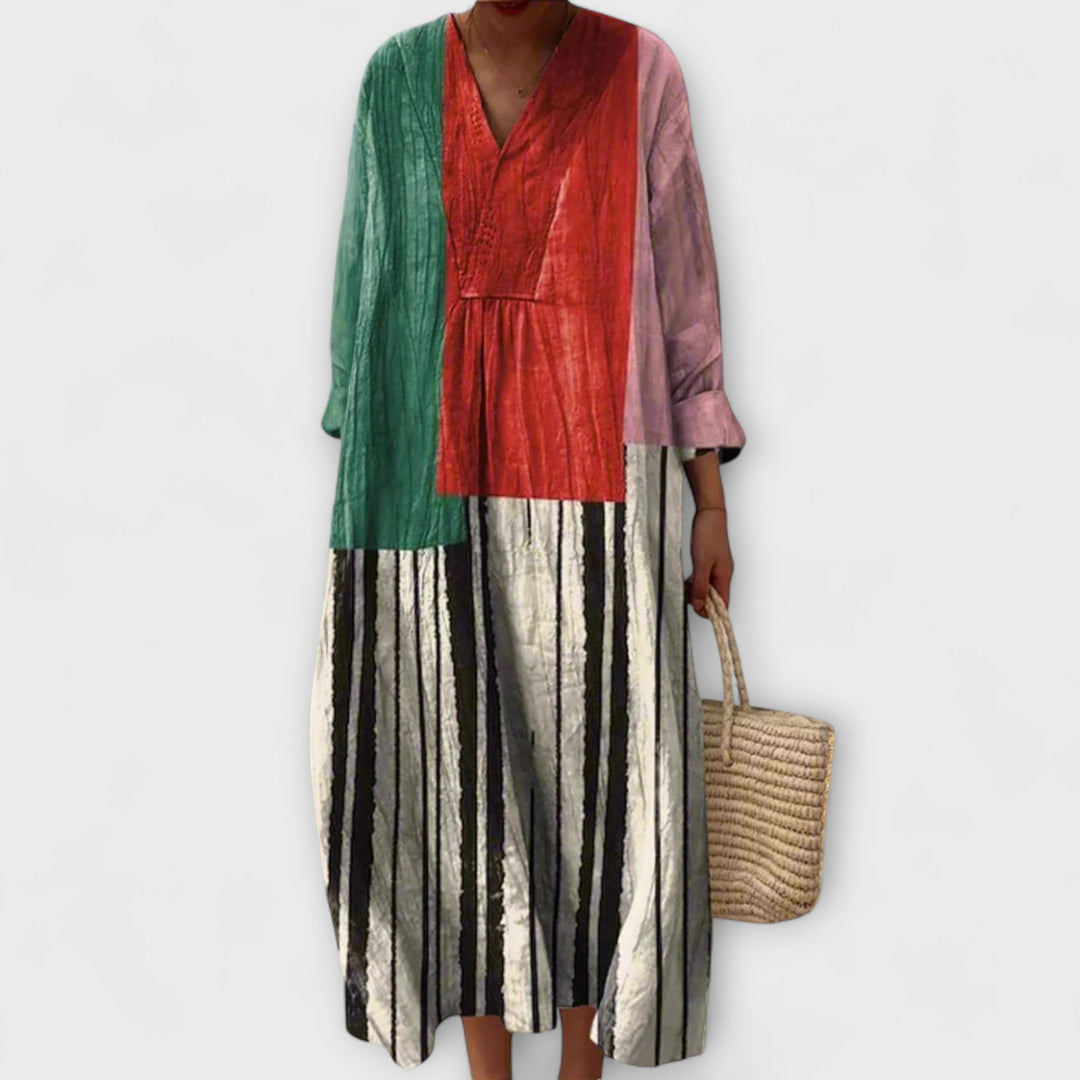 Leni | Stilvolles Geometrisches Kleid