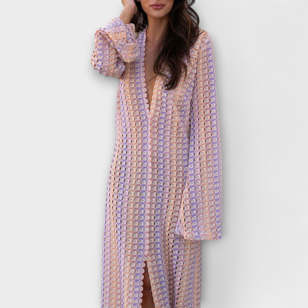 Ramona | Maxikleid mit V-Ausschnitt und Urlaubsflair