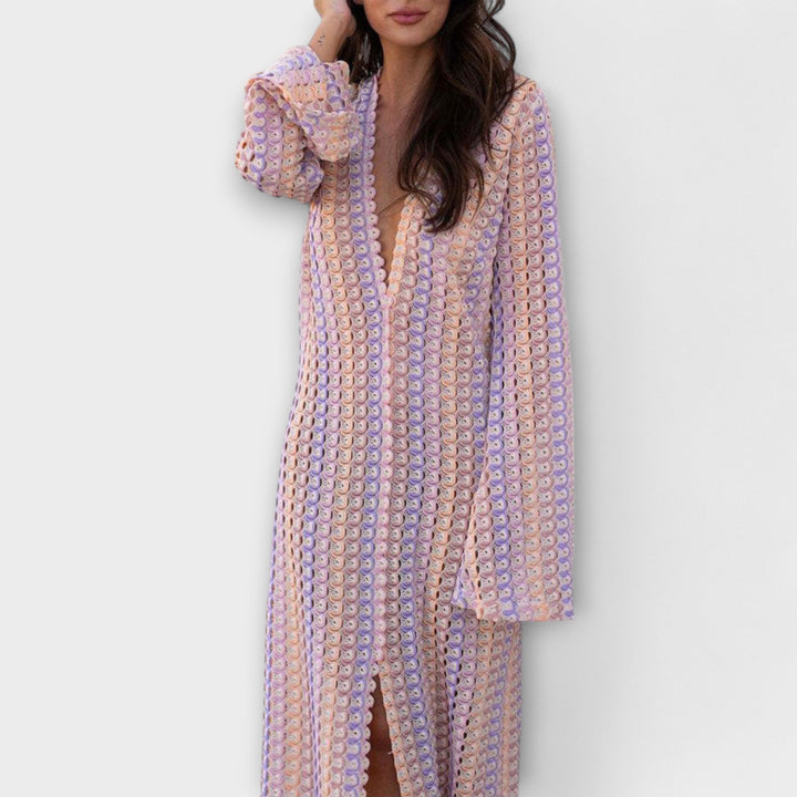 Ramona | Maxikleid mit V-Ausschnitt und Urlaubsflair