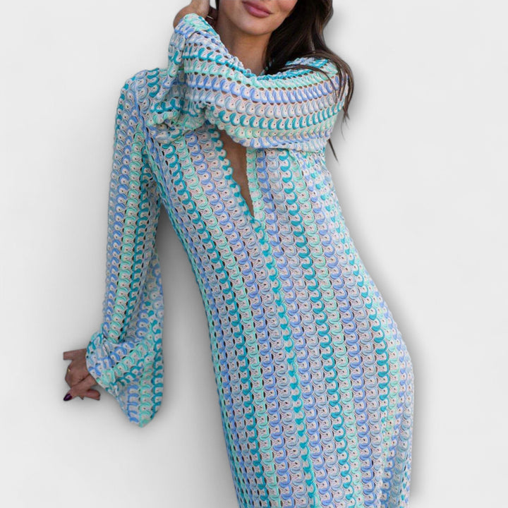 Ramona | Maxikleid mit V-Ausschnitt und Urlaubsflair