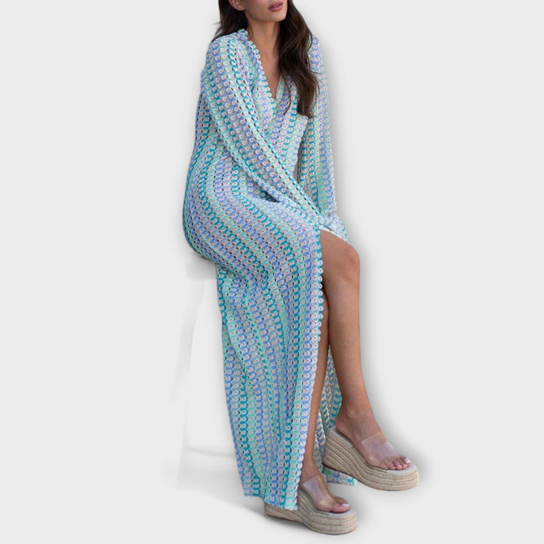 Ramona | Maxikleid mit V-Ausschnitt und Urlaubsflair