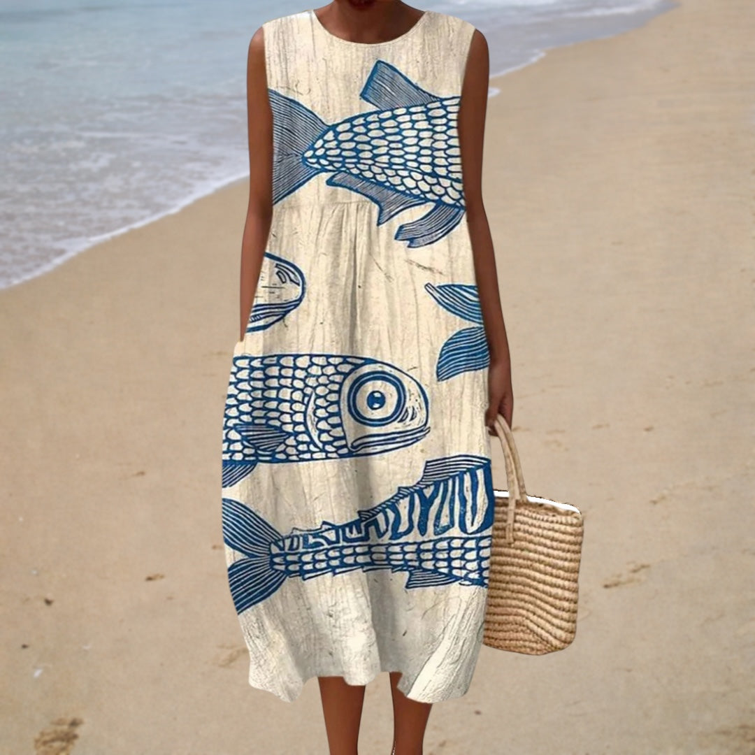 Lilli | Bequemes Sommerkleid Ärmellos