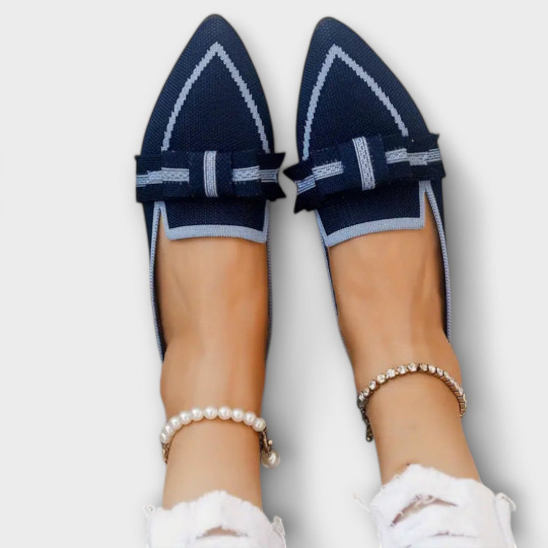 Margit | Flache Damenschuhe mit geknotetem Design