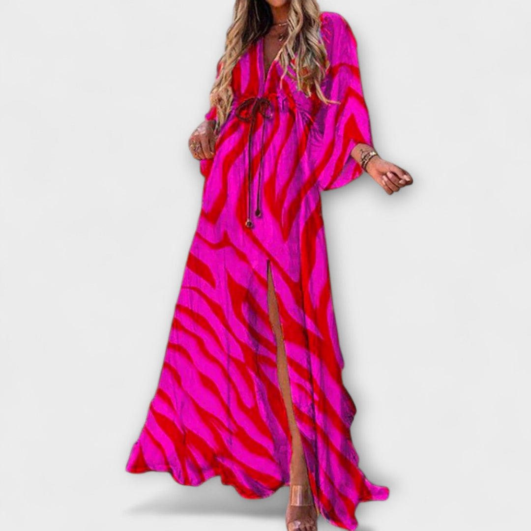 Silvia | Stilvolles Buntes Kleid
