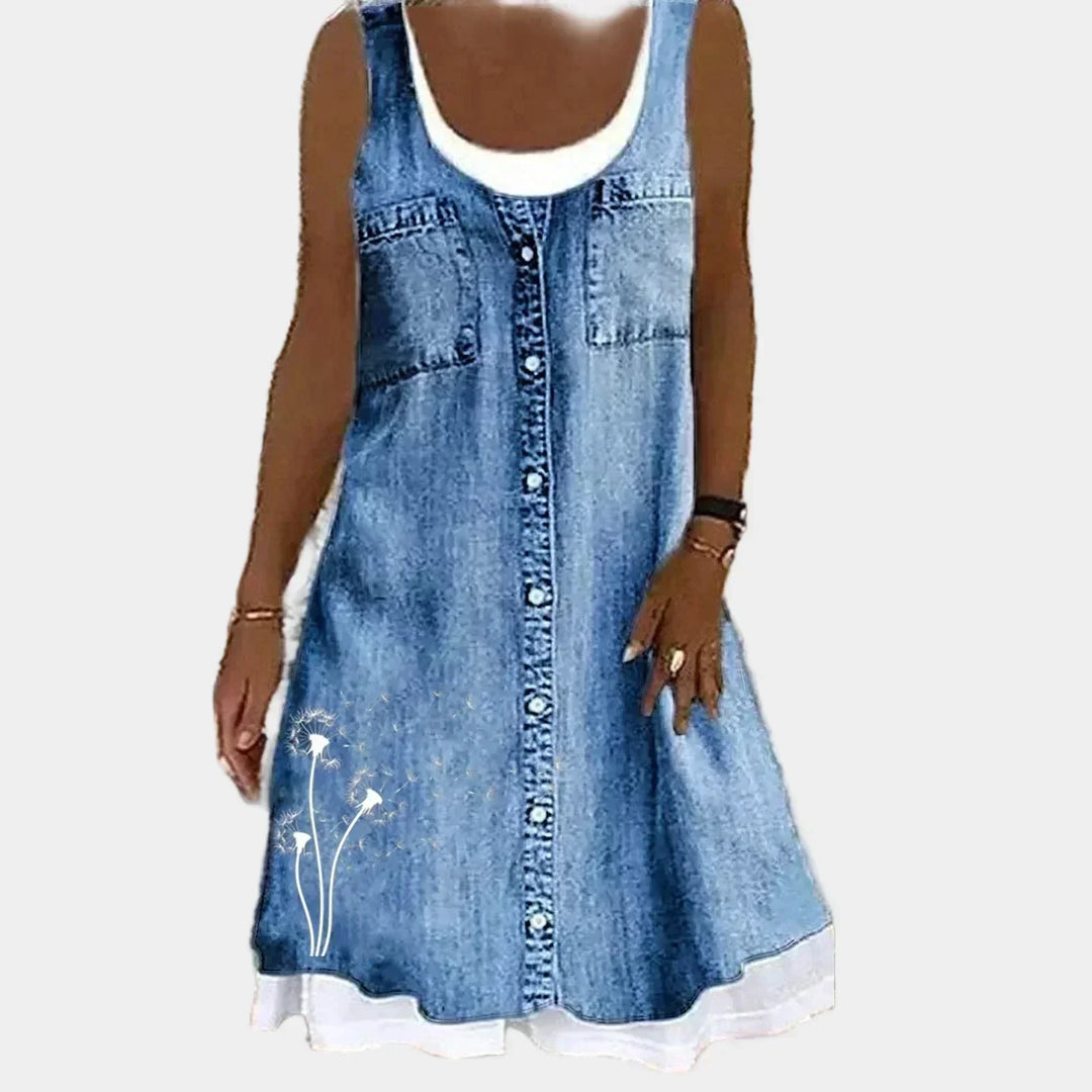 Maria | Elegantes und Weiches Jeanskleid