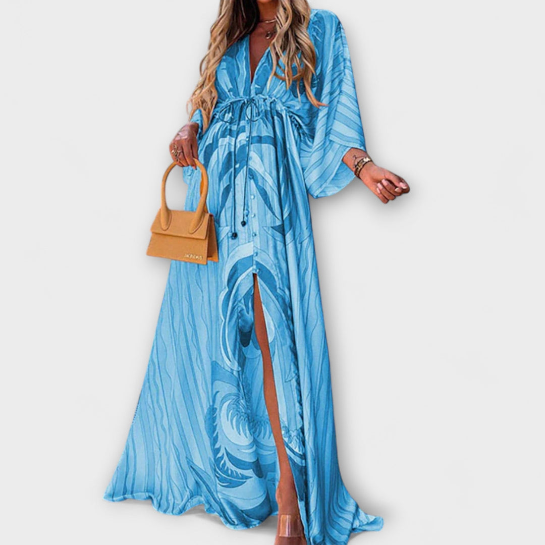 Silvia | Stilvolles Buntes Kleid
