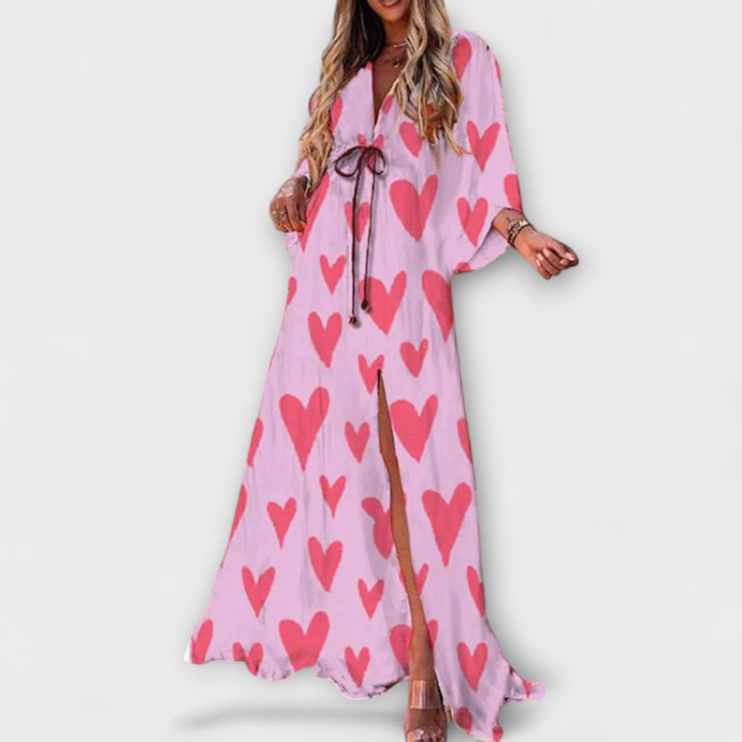Silvia | Stilvolles Buntes Kleid