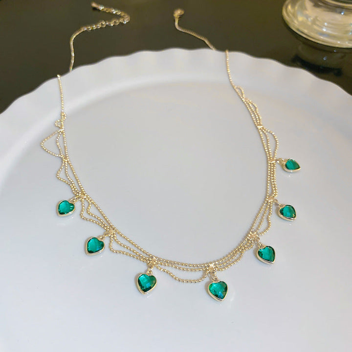 Rosa | Herz-Halsband