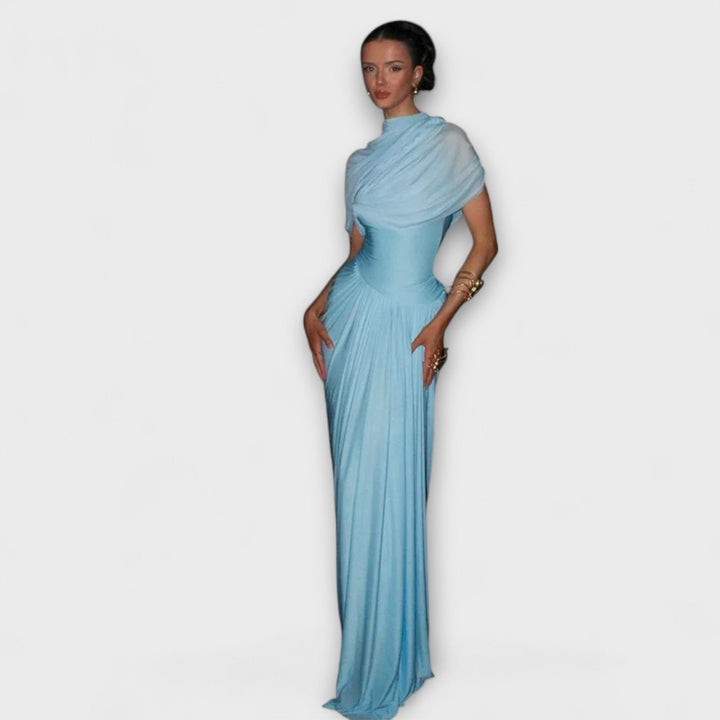 Zeynep | Langes Kleid mit Rollkragen