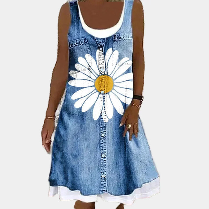 Maria | Elegantes und Weiches Jeanskleid