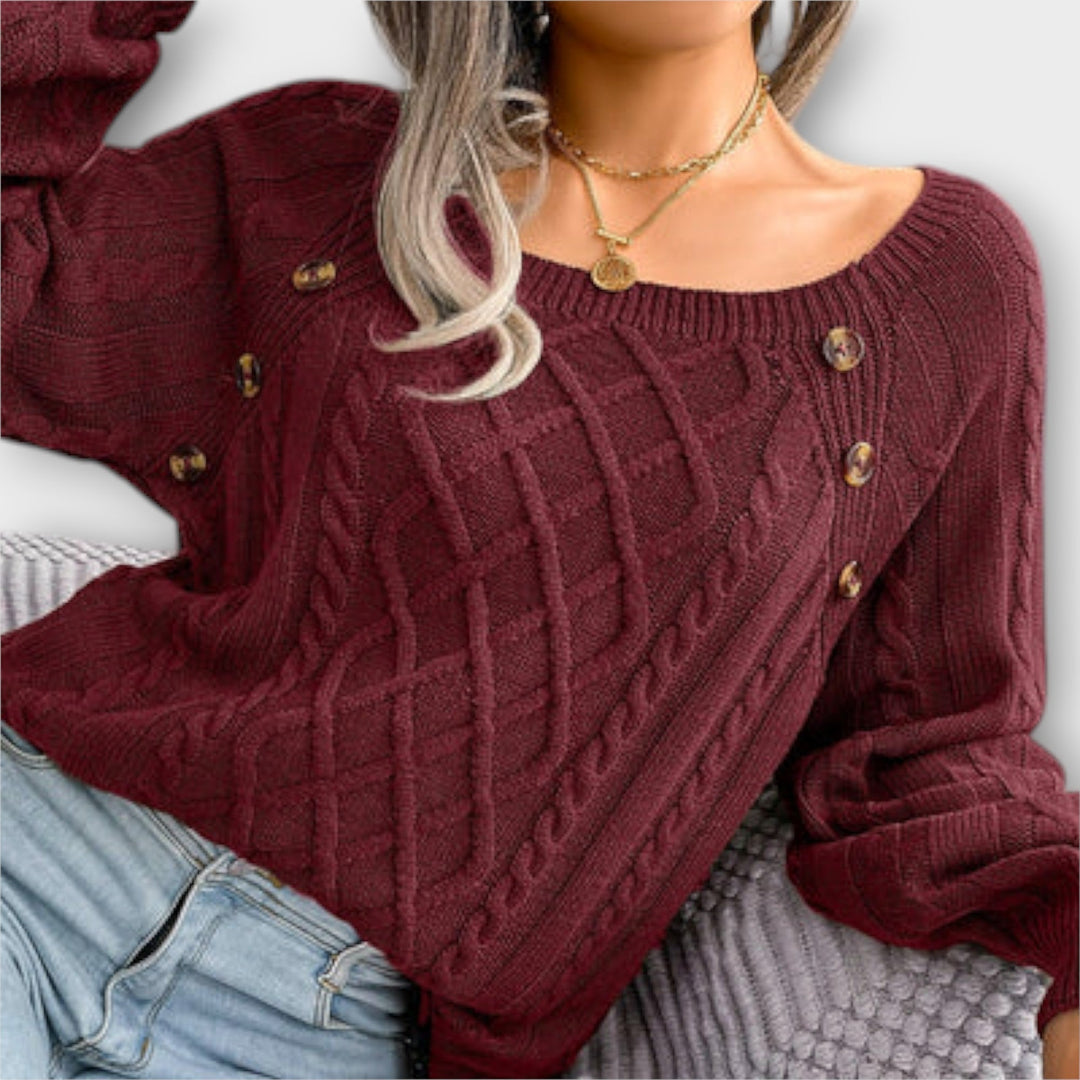 Anke | Pullover mit Knöpfen