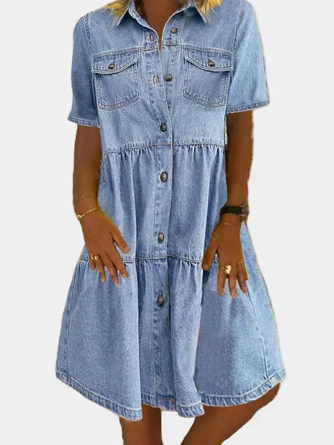 Frederike | Bohemian Jeanskleid