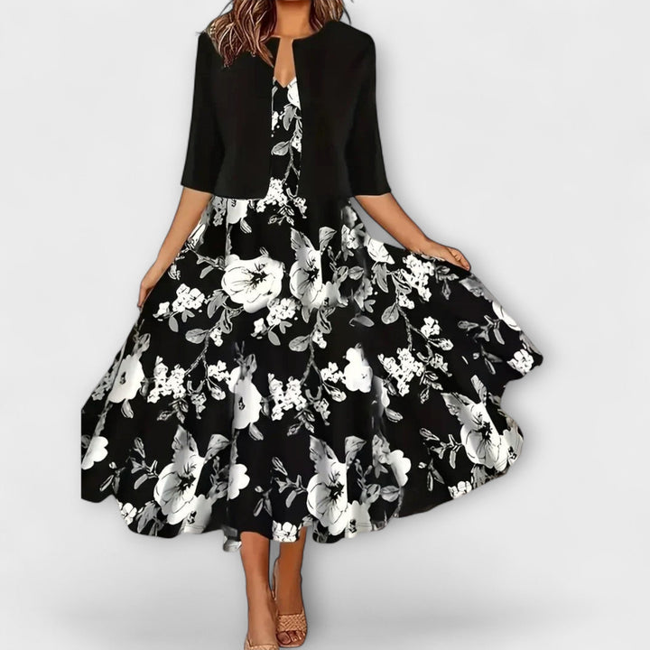 Marieke | Damen Midikleid mit Blazer