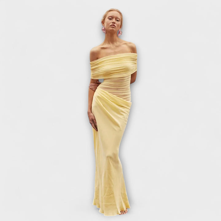 Tina | Rüschendes Unregelmäßiges Kleid