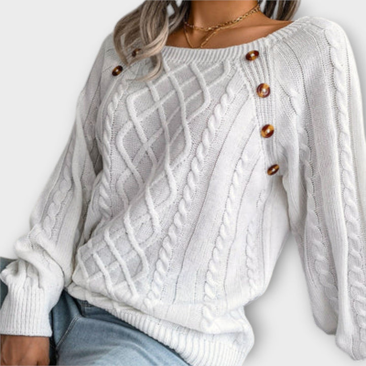 Anke | Pullover mit Knöpfen