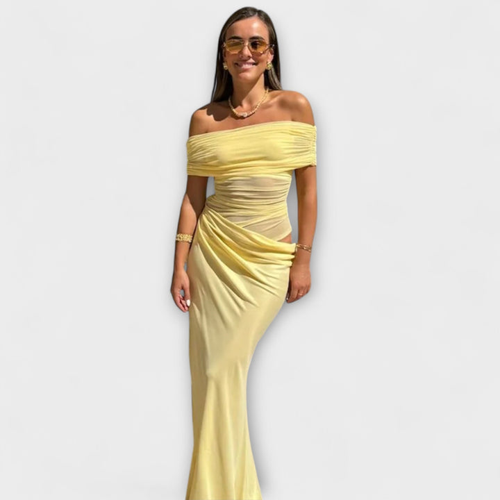 Tina | Rüschendes Unregelmäßiges Kleid