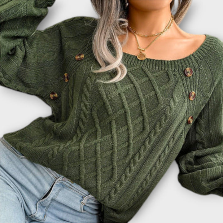 Anke | Pullover mit Knöpfen