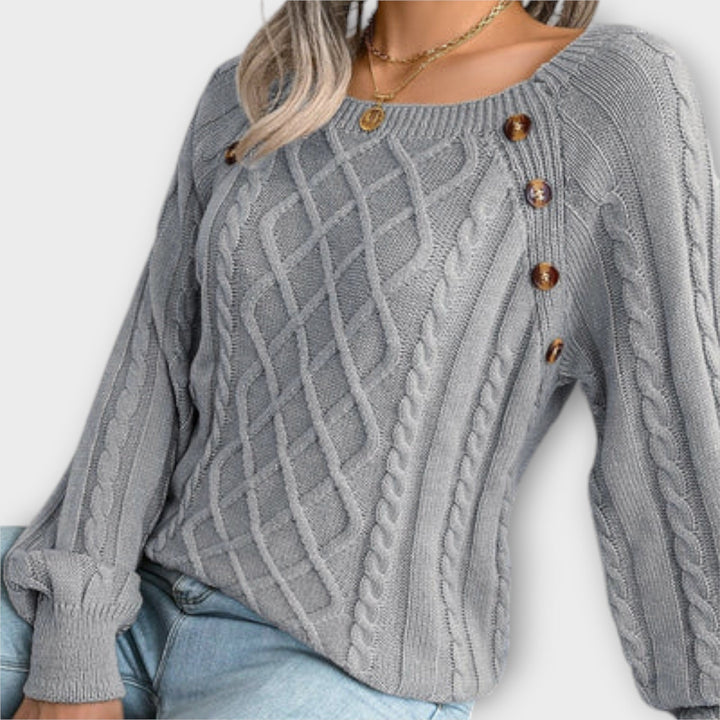 Anke | Pullover mit Knöpfen