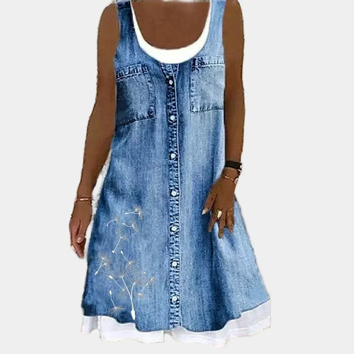 Maria | Elegantes und Weiches Jeanskleid