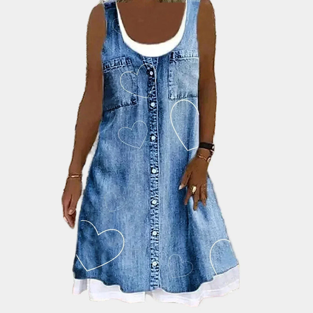 Maria | Elegantes und Weiches Jeanskleid