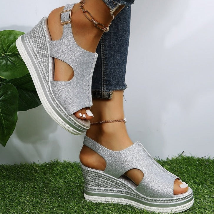 Bianca | Entspannte Keilsandalen