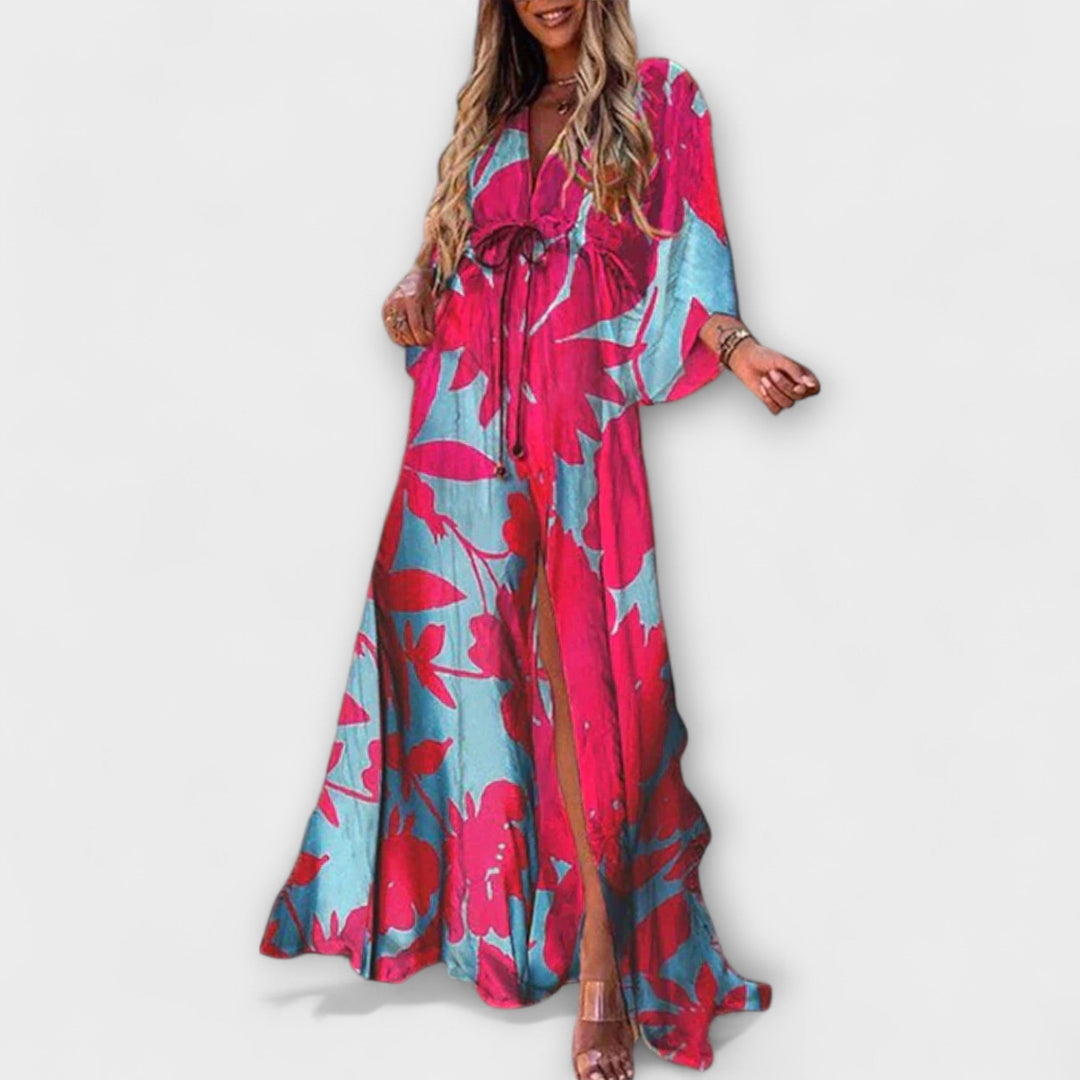 Silvia | Stilvolles Buntes Kleid