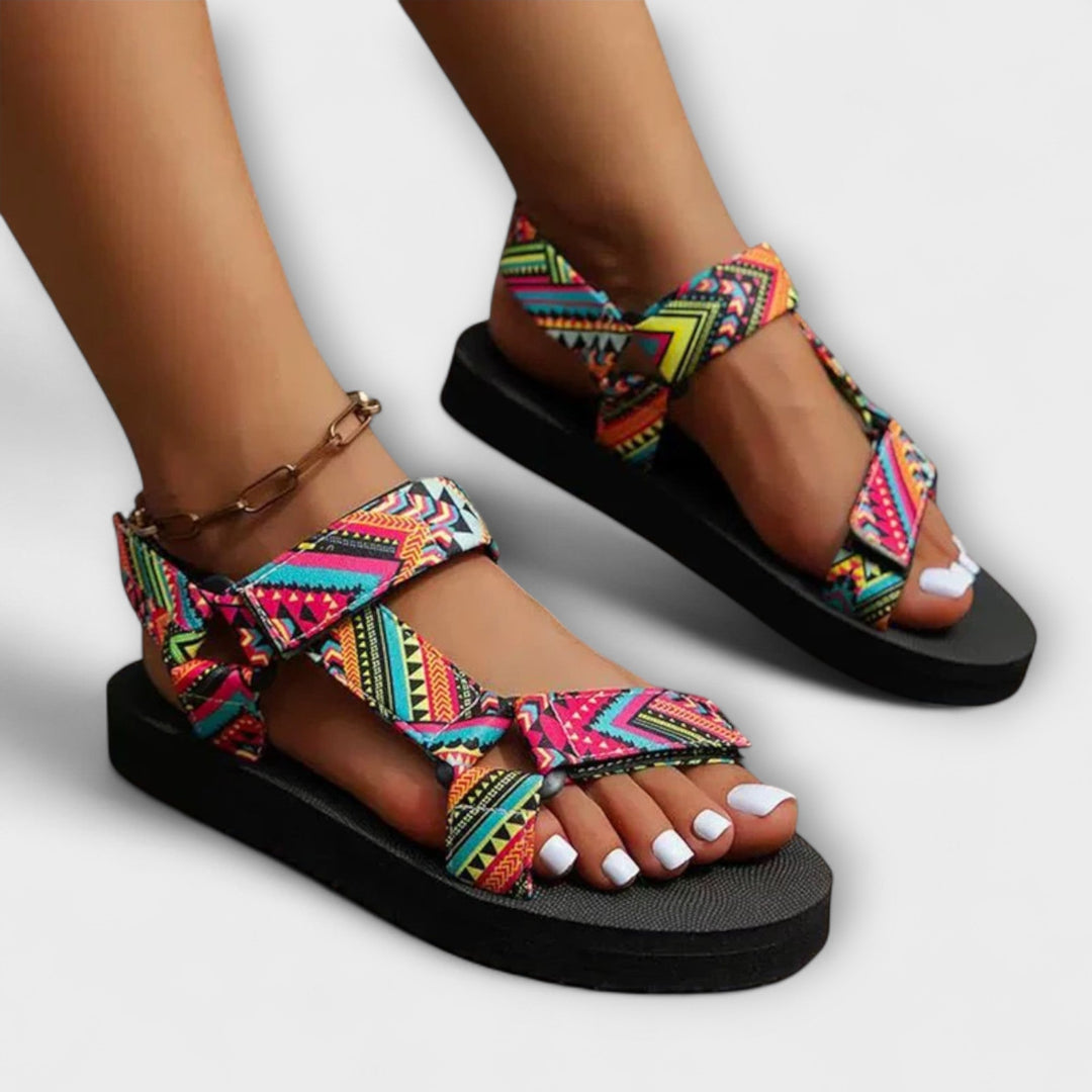 Mina | Sommerliche Flache Damen Sandalen aus Hanfseil