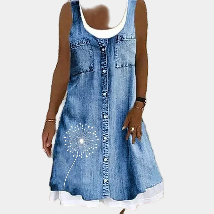 Maria | Elegantes und Weiches Jeanskleid