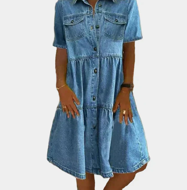 Frederike | Bohemian Jeanskleid