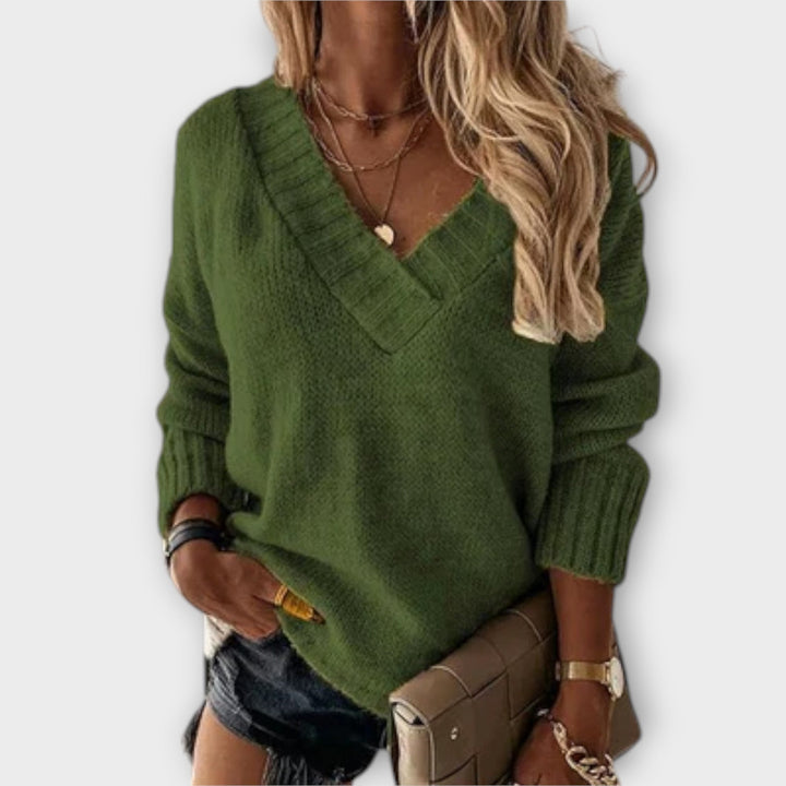 Frida | Kuscheliger V-Schnitt Pullover