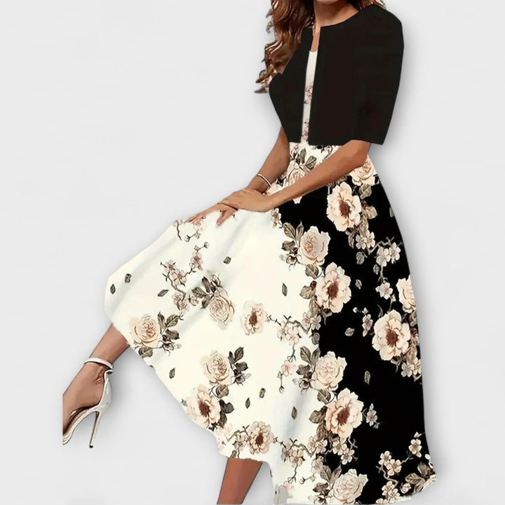 Marieke | Damen Midikleid mit Blazer