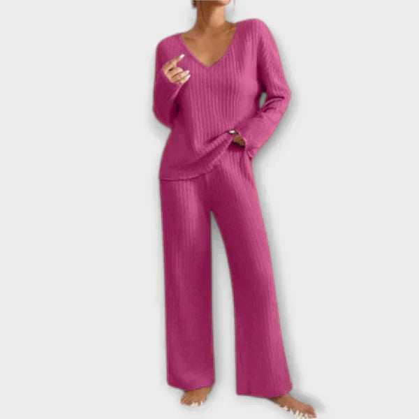 Edeltraud | Geripptes Loungset