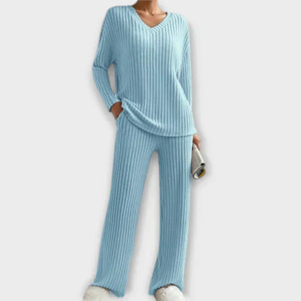 Edeltraud | Geripptes Loungset