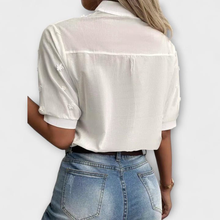 Saskia | Bluse mit Stickerei