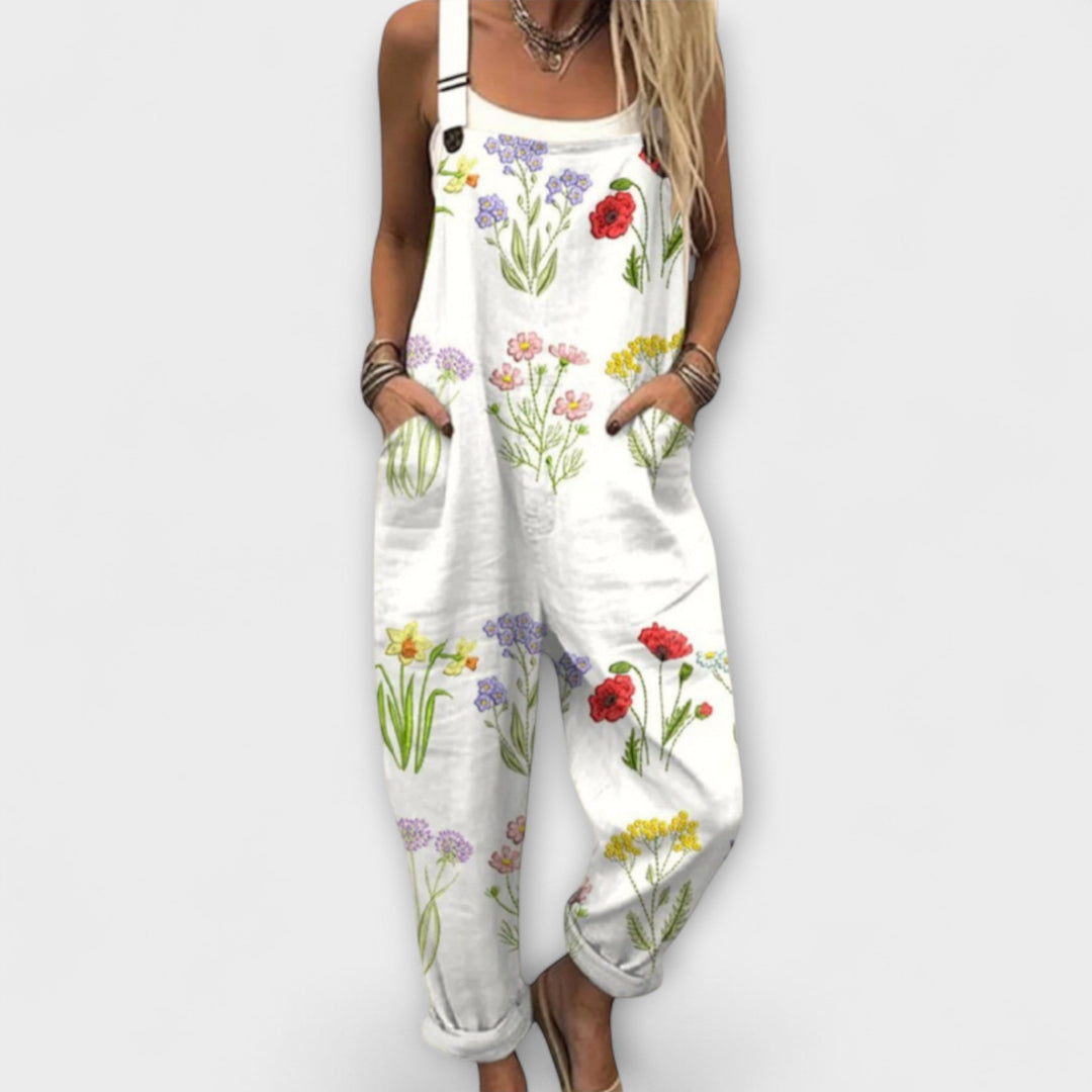 Britta | Leuchtender Blumen-Overall
