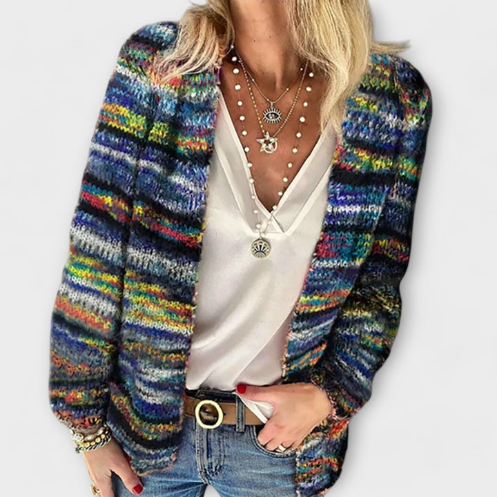 Heike | Lebhafte und Gemütliche Strickjacke