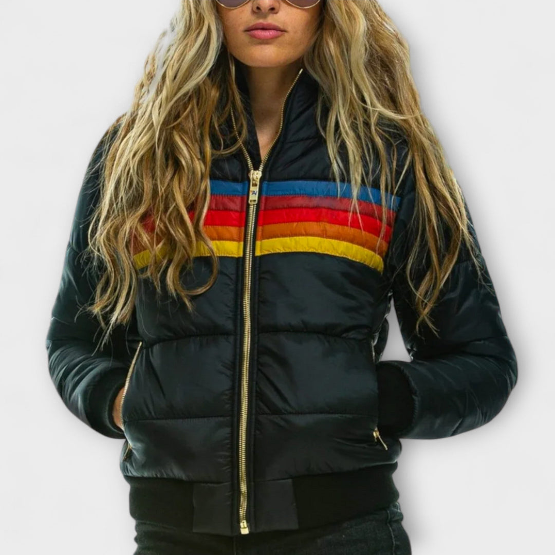 Lieselotte | Damen Retro Parka mit Kunstfellkapuze