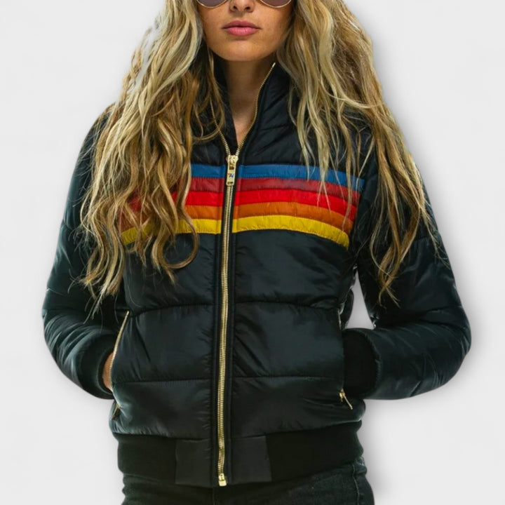Lieselotte | Damen Retro Parka mit Kunstfellkapuze