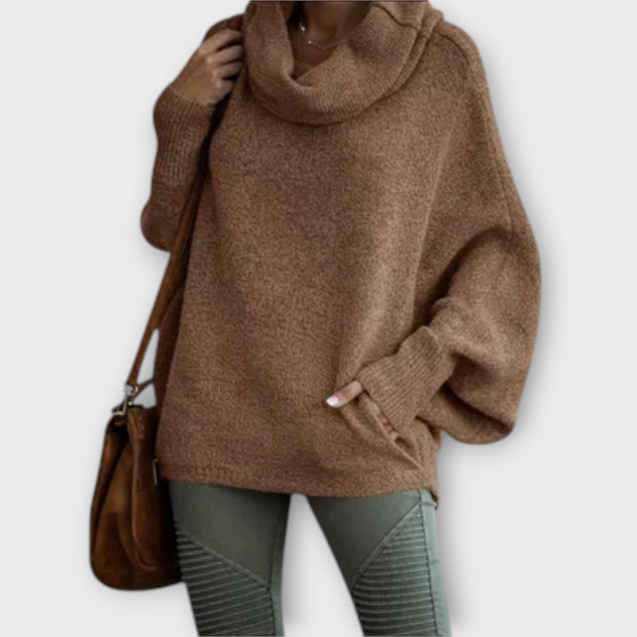 Sylvia | Eleganter Damenpullover in Schildpatt