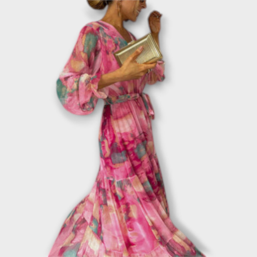 Hella | Aquarelle Dream Maxikleid