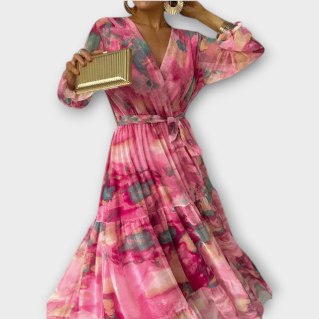 Hella | Aquarelle Dream Maxikleid
